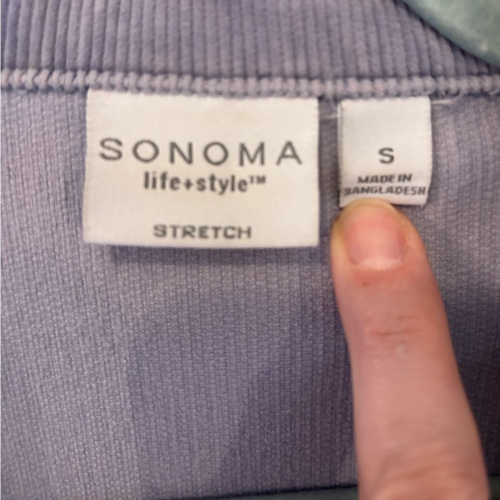 Blue Corduroy Jacket - Sonoma, Size Small - Picture 10 of 12